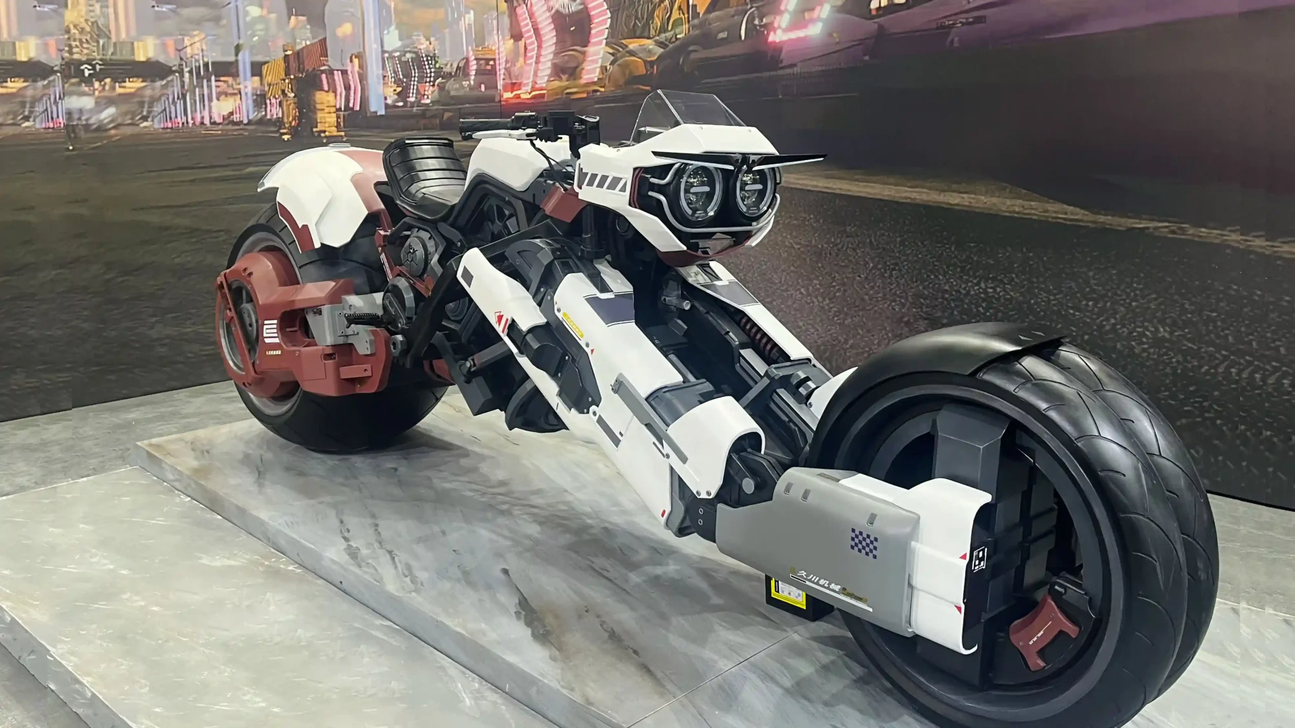 Sci-Fi 3D Printed Motorcycle Model