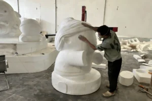 Custom fiberglass sculptures meticulously crafted by experienced artisans; a trusted Chinese supplier of fiberglass sculptures, dedicated to high-quality craftsmanship and attention to detail