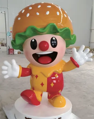 Custom Fiberglass Sculpture Services Featuring Custom Branded IP Character Sculptures