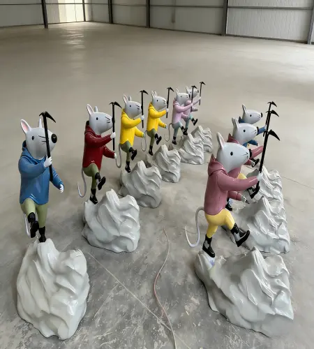 custom fiberglass IP mascot sculpture production workflow