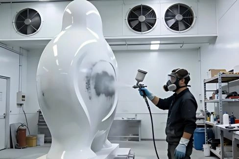 Custom fiberglass sculpture manufacturing factory - Jiaheng spraying high-quality FRP sculptures