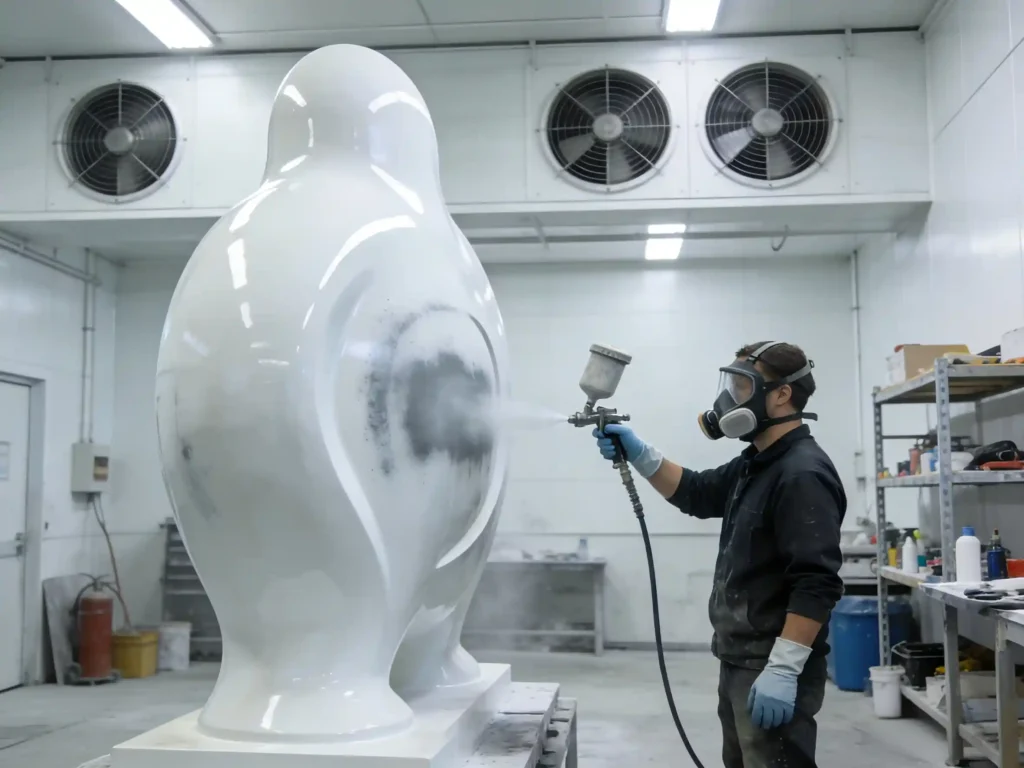 Painting Process to Create Stunning Custom Fiberglass Sculptures