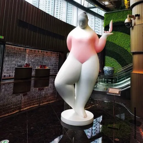 Fiberglass event sculpture for mall seasonal retail events and brand promotions