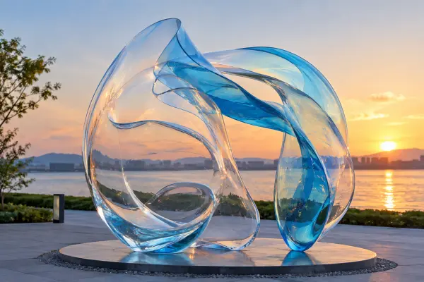 3D printed resin abstract outdoor art sculpture, fiberglass vs resin for art sculpture