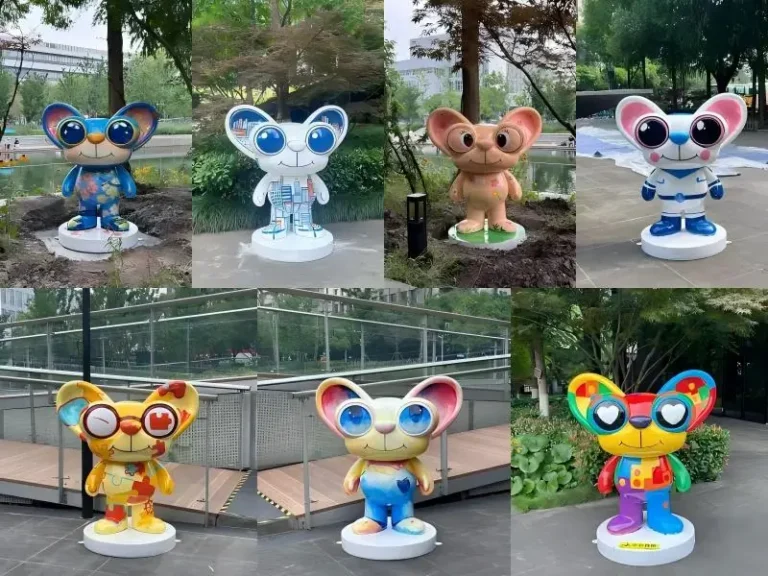 fiberglass IP character replication custom sculpture detail showcase