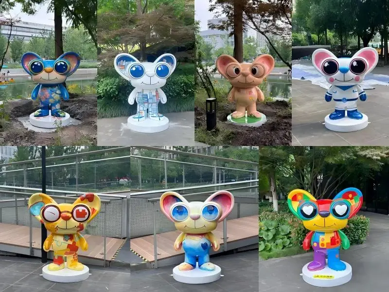 fiberglass IP character replication custom sculpture detail showcase