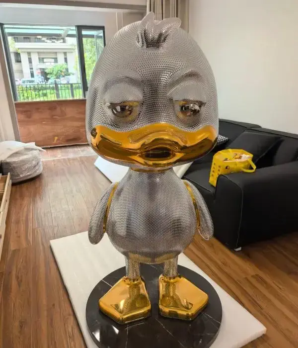 Surface polishing and base preparation for rhinestone fiberglass sculpture